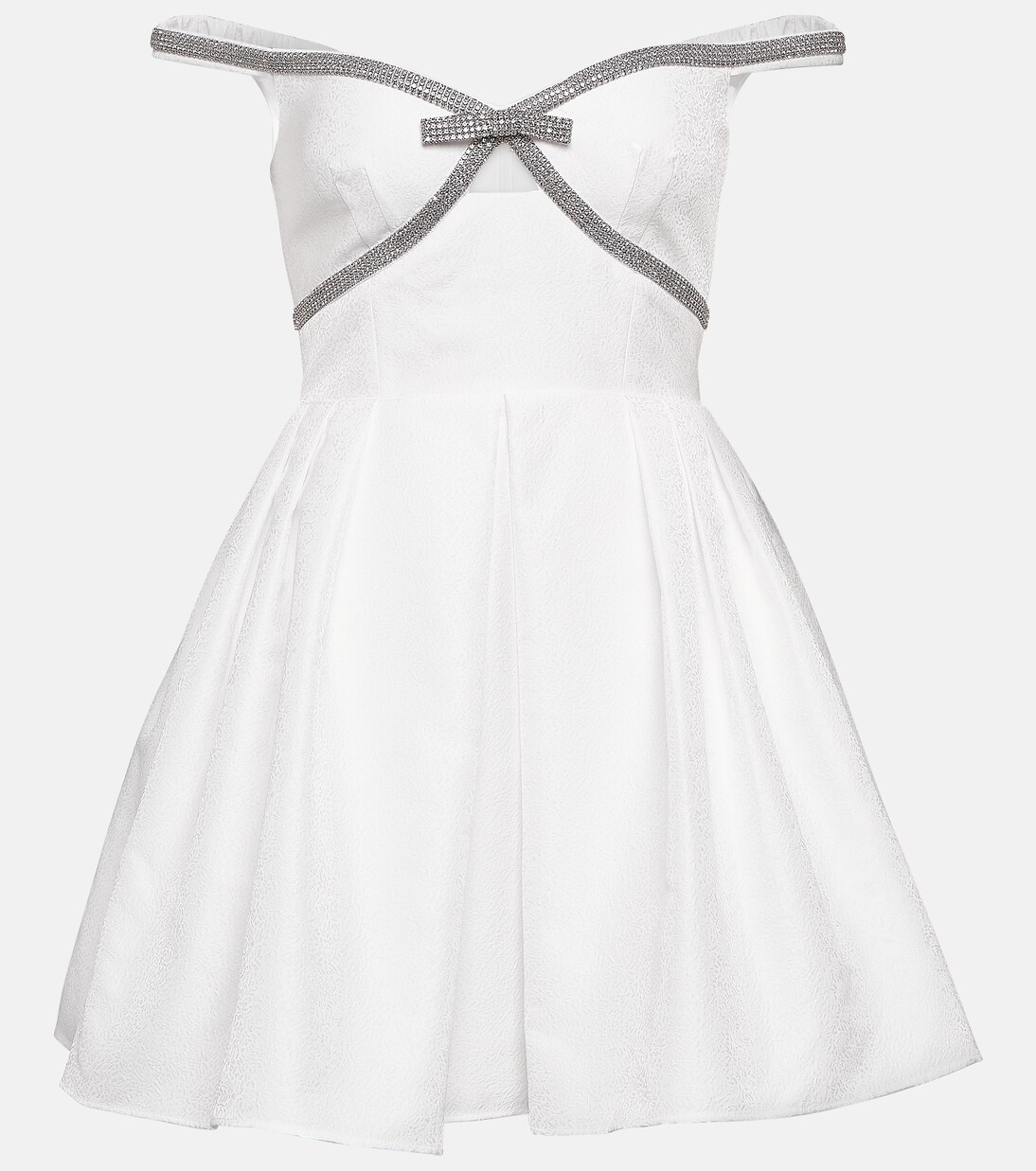 Robe en crêpe à ornements | Self-Portrait