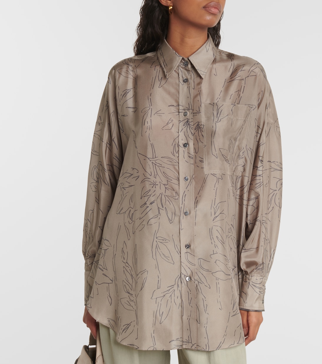 Hemd aus Seide | Brunello Cucinelli