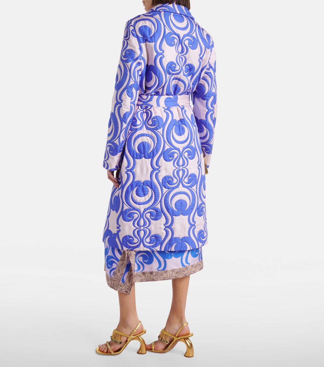 Cappotto imbottito in misto seta e cotone | Dries Van Noten