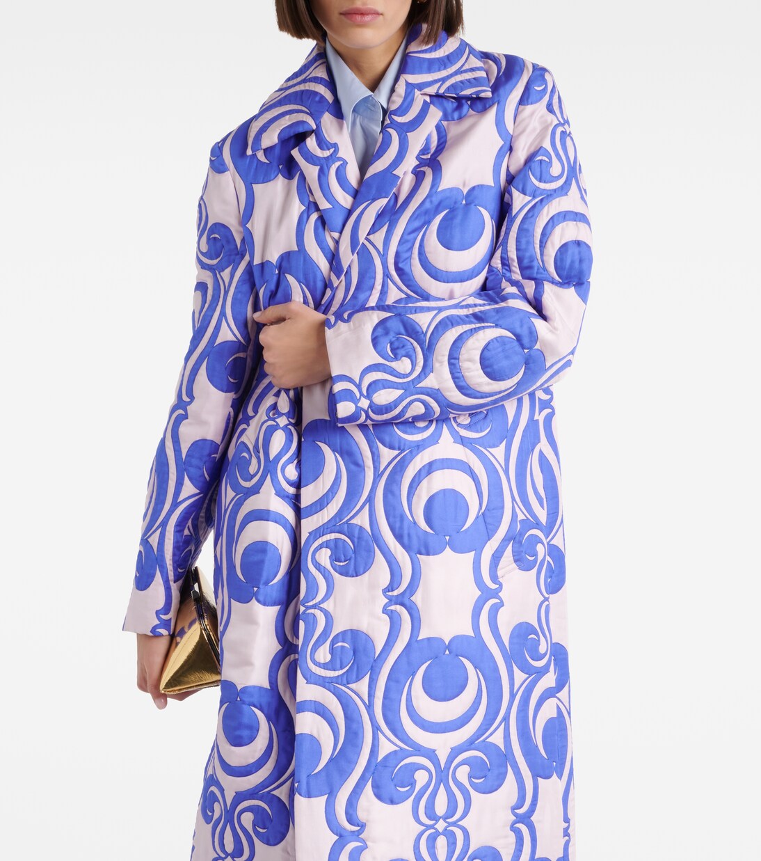 Cappotto imbottito in misto seta e cotone | Dries Van Noten