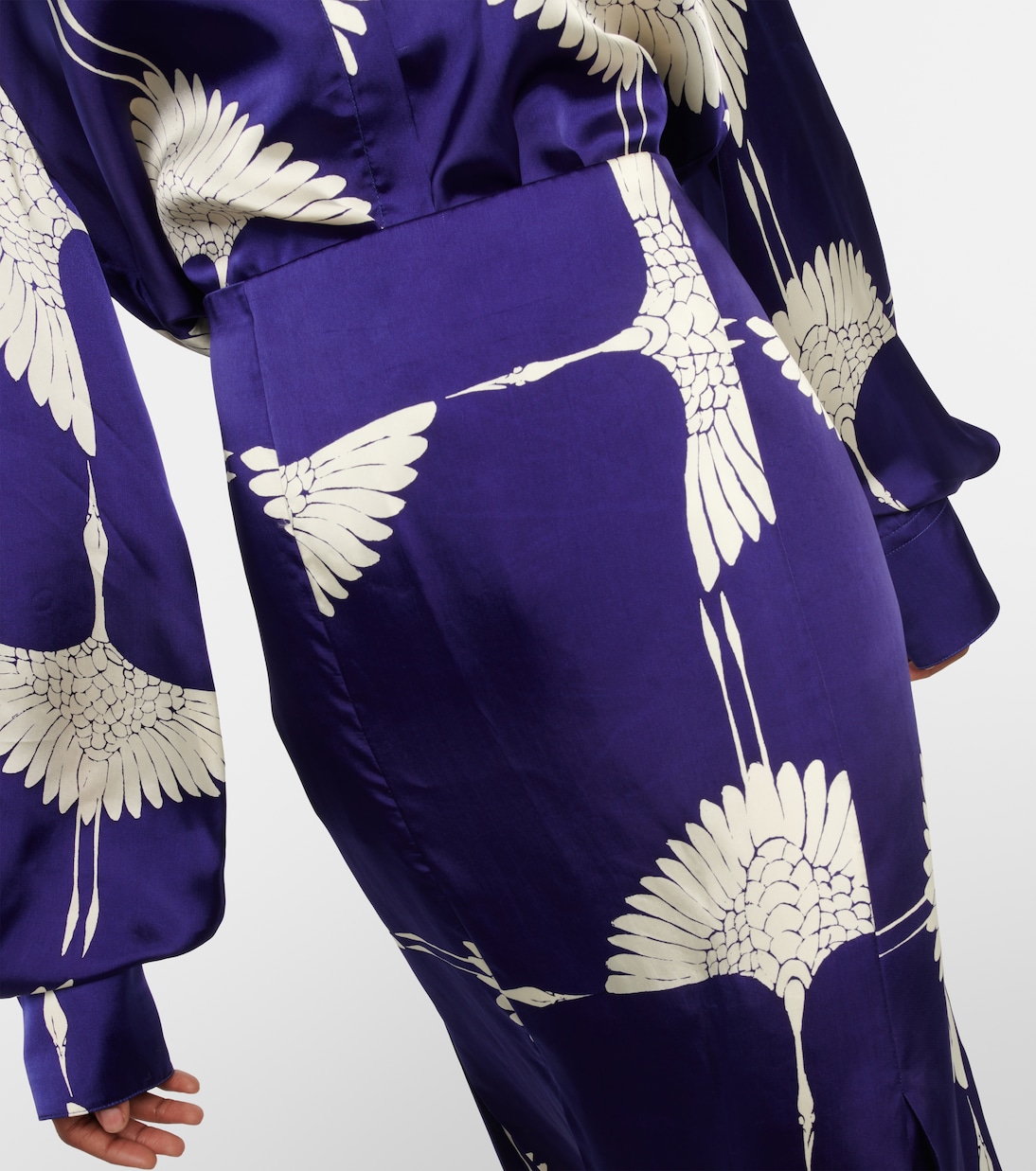 Bedruckter Midirock Levy aus Twill | Khaite