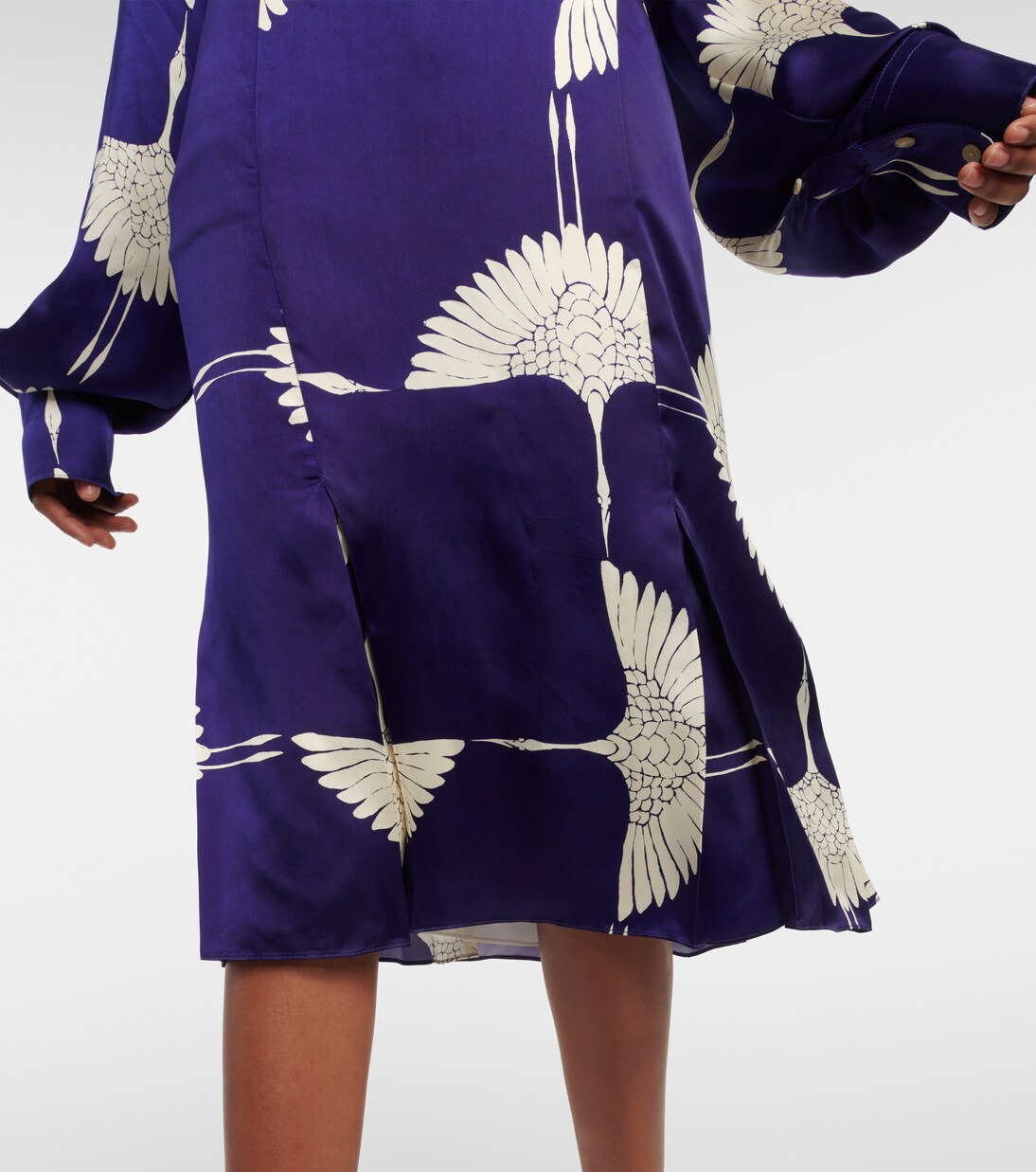 Bedruckter Midirock Levy aus Twill | Khaite