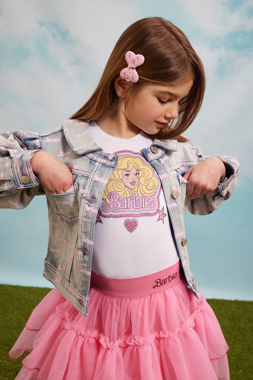 x Barbie® cotton-blend jersey T-shirt | Monnalisa