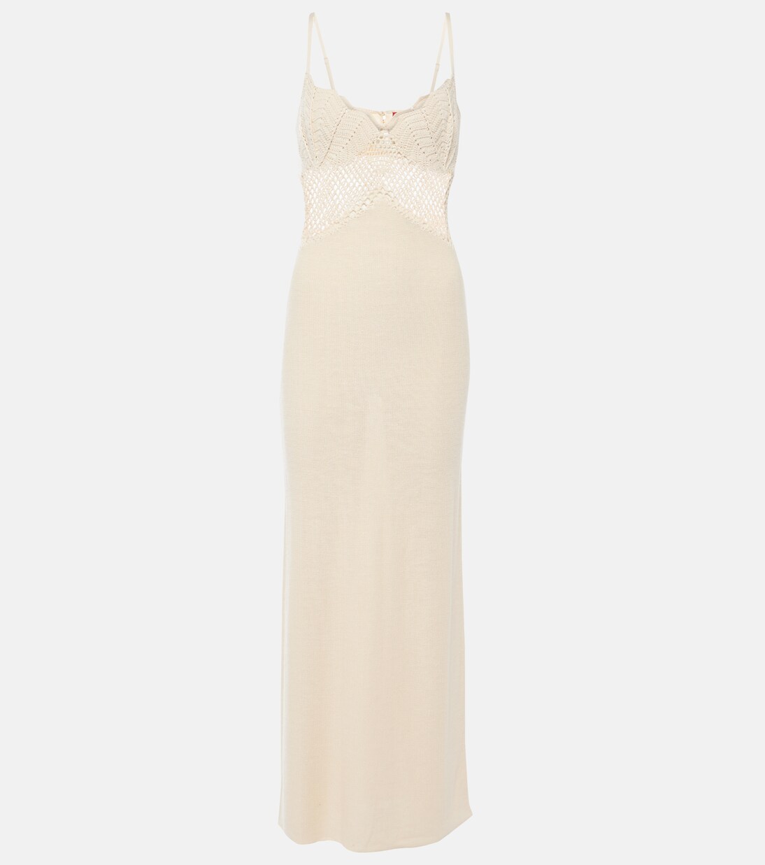 Robe longue Tara en crochet de coton | Staud