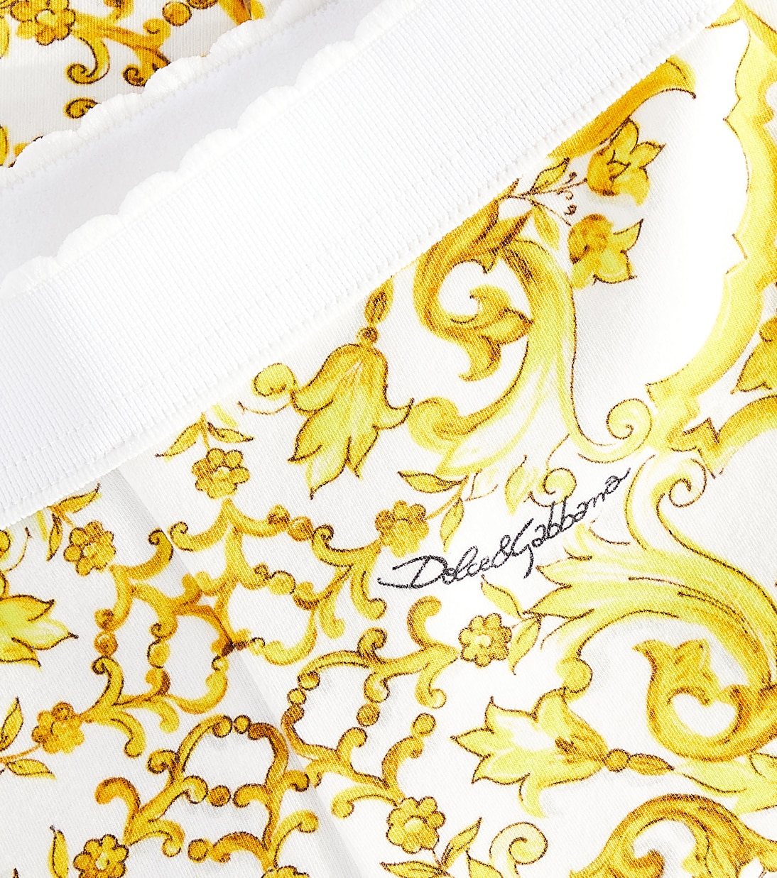 Baby Majolica cotton-blend jersey leggings | Dolce&Gabbana Kids