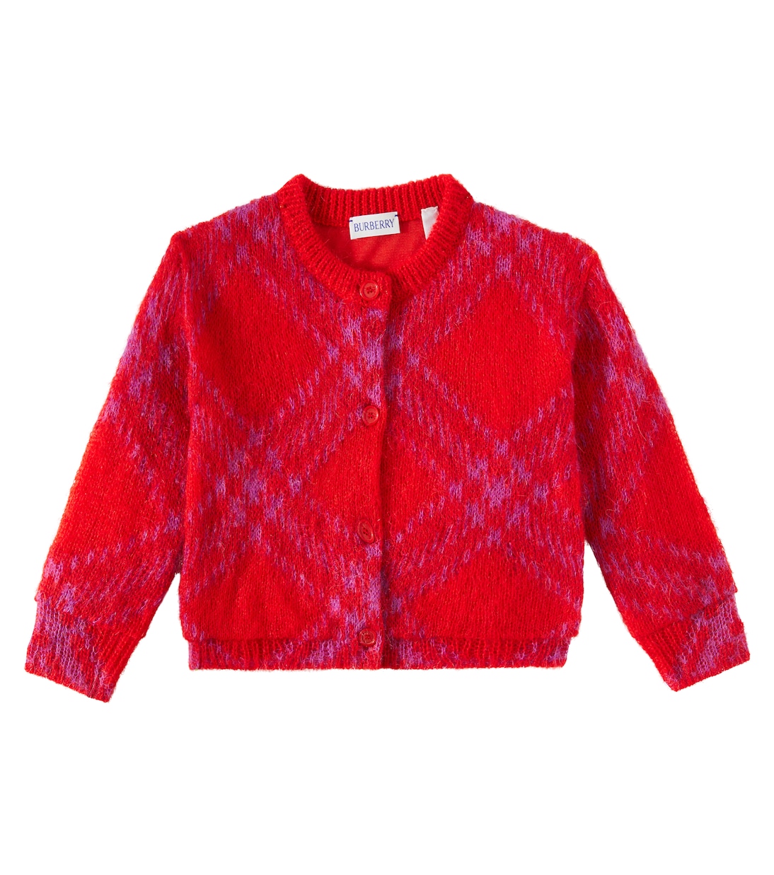 Burberry Check wool-blend cardigan | Burberry Kids