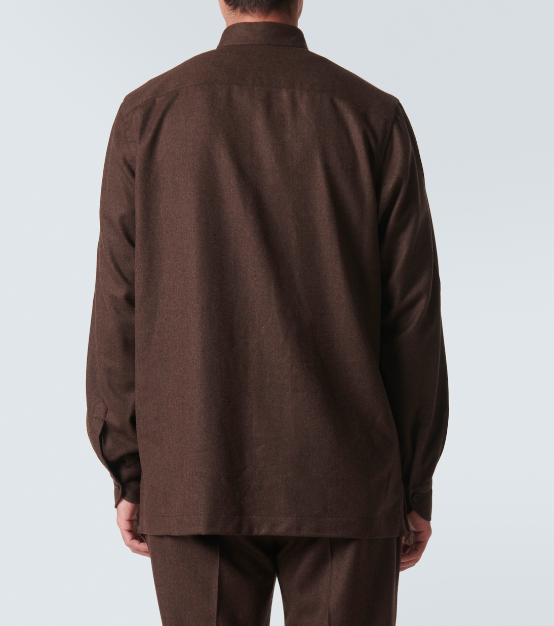 Hemdjacke aus Wolle | Rubinacci