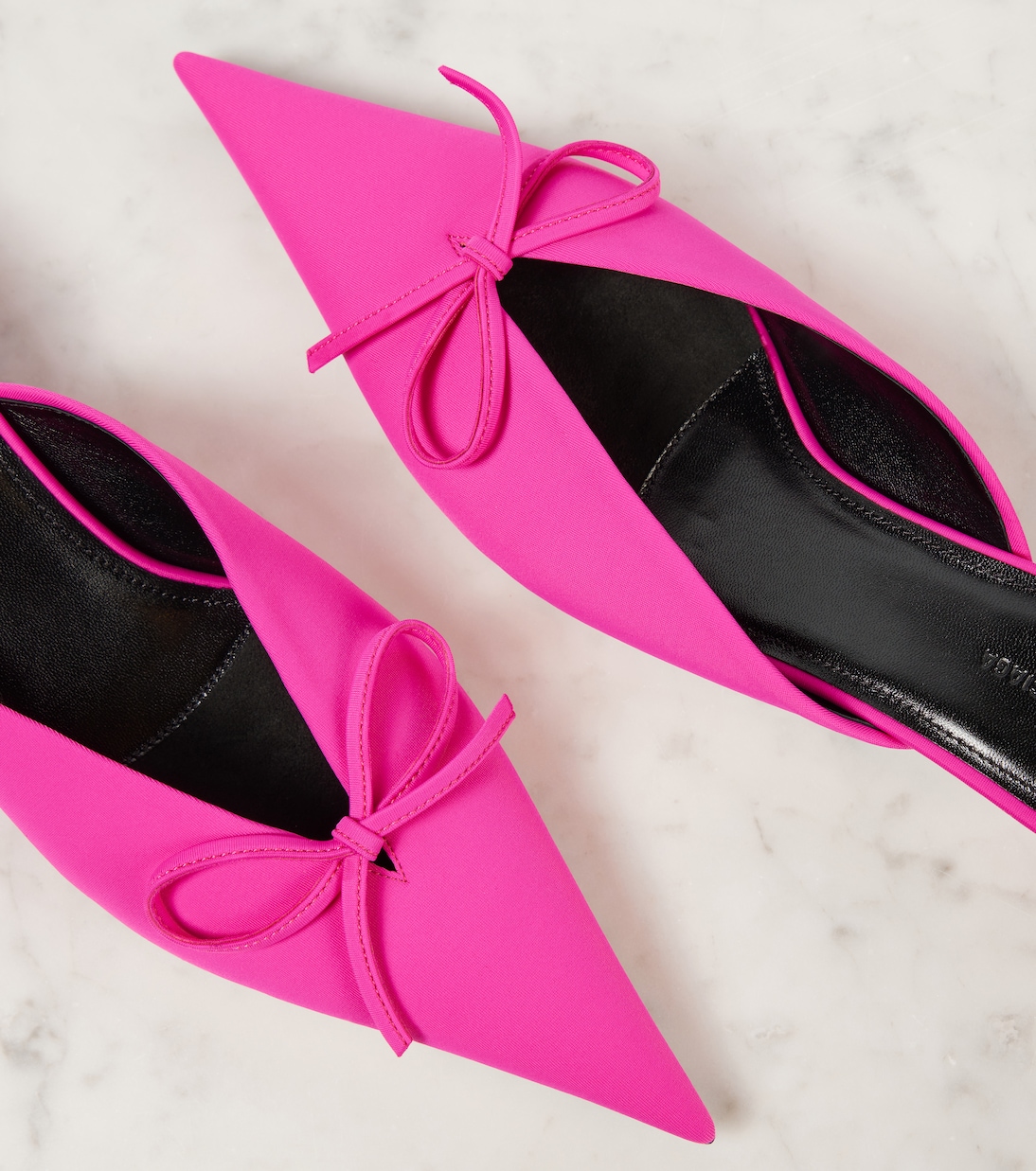 Mules Knife Bow mit Leder | Balenciaga