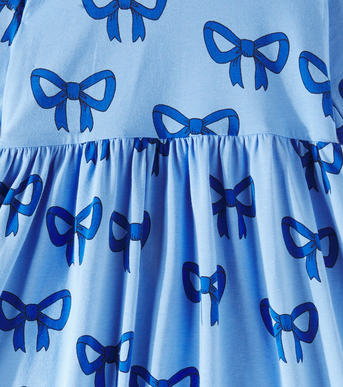 Robe Bow à col roulé en coton mélangé | Mini Rodini