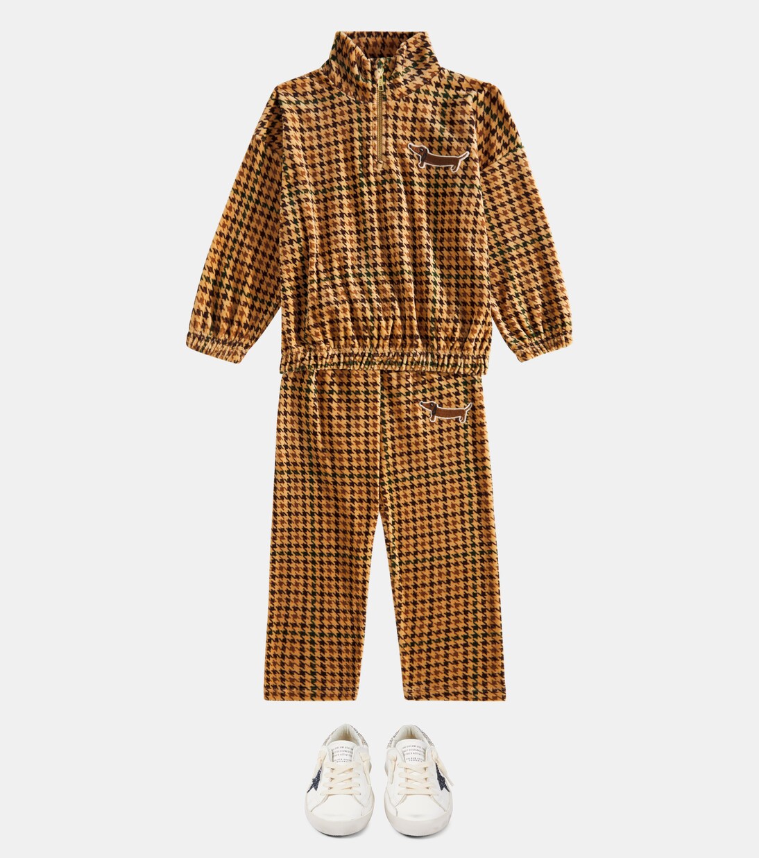 Super Star glitter leather sneakers | Golden Goose Kids