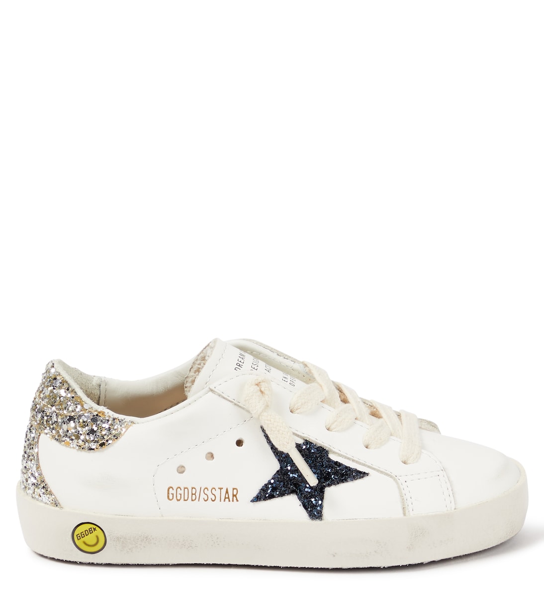 Super Star glitter leather sneakers | Golden Goose Kids