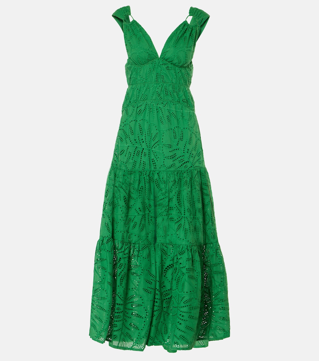 Monstera tiered cotton maxi dress | Farm Rio
