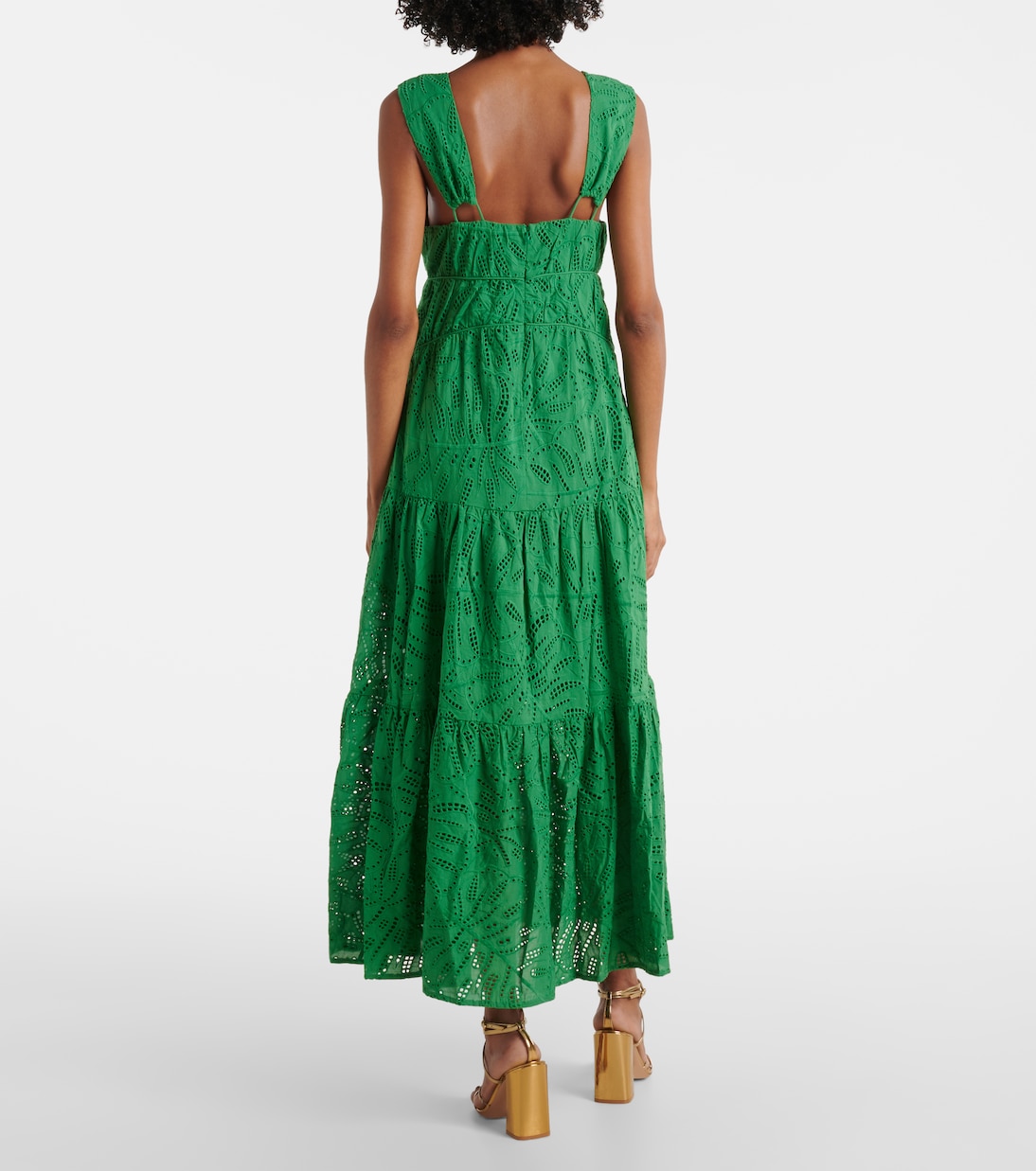 Monstera tiered cotton maxi dress | Farm Rio