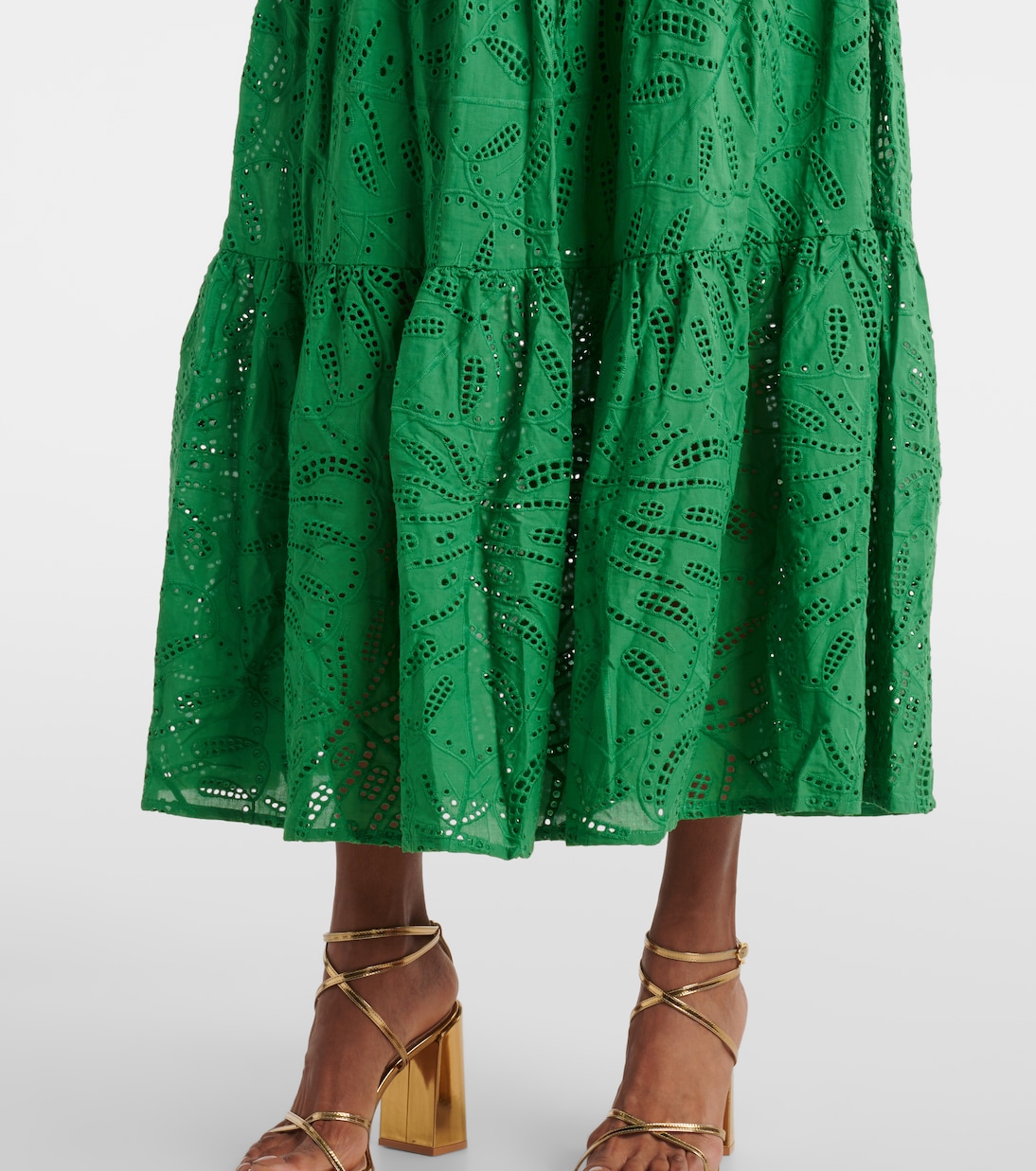 Monstera tiered cotton maxi dress | Farm Rio