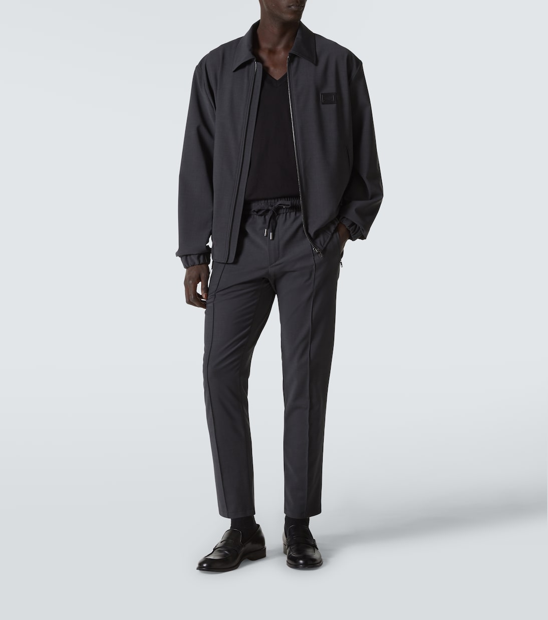 Wool-blend straight pants | Dolce&Gabbana