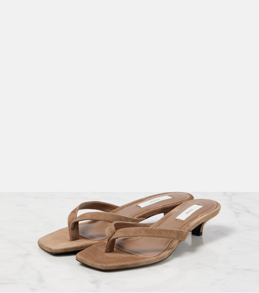 Suede thong sandals | Toteme