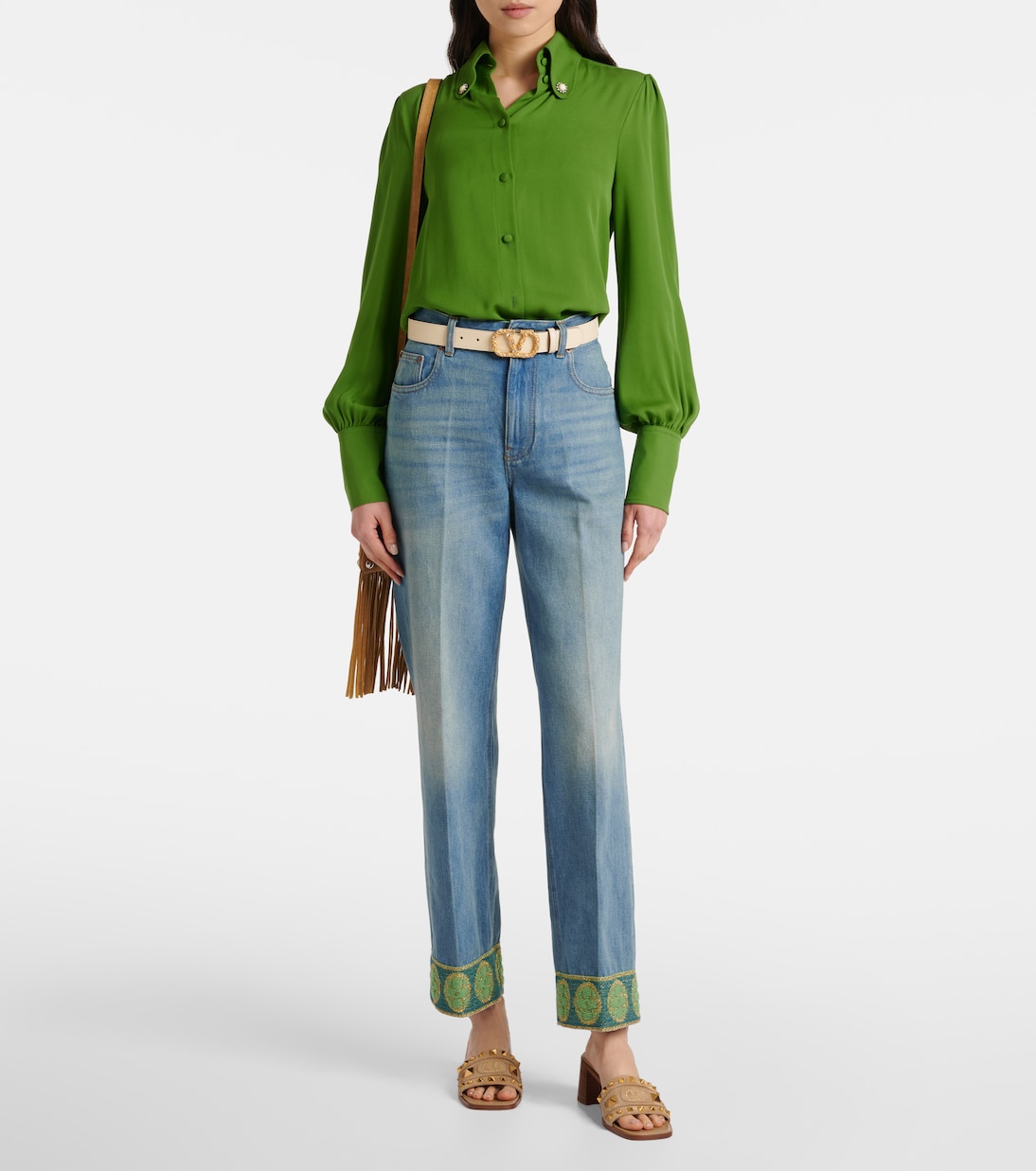 Mules Plaster Caster 50 en daim | Valentino Garavani