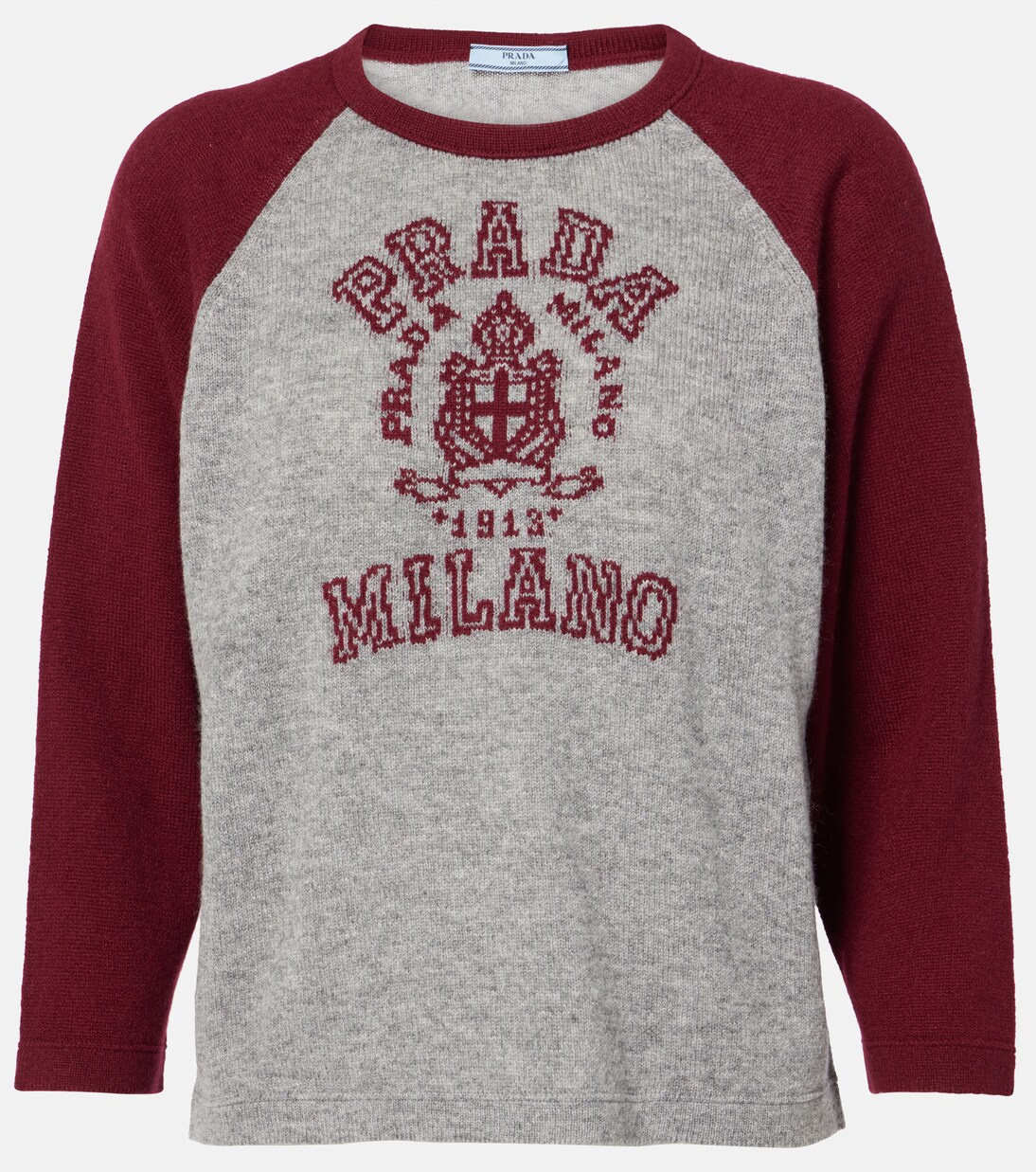 Pullover in cashmere con logo | Prada