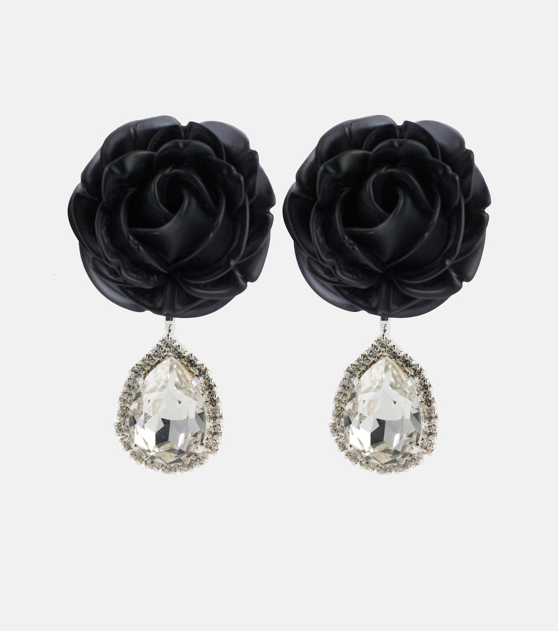 Mini Rose crystal-embellished drop earrings | Magda Butrym