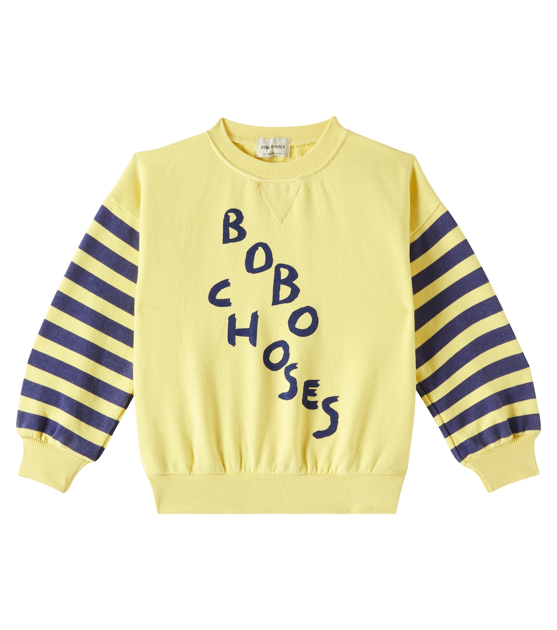 Sudadera de algodón a rayas con logo | Bobo Choses