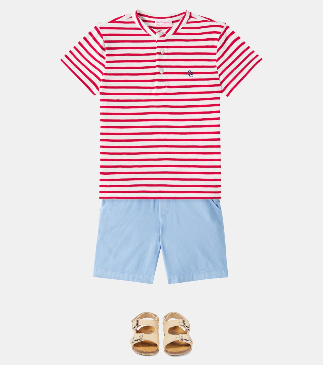 Alcon striped cotton polo shirt | La Coqueta