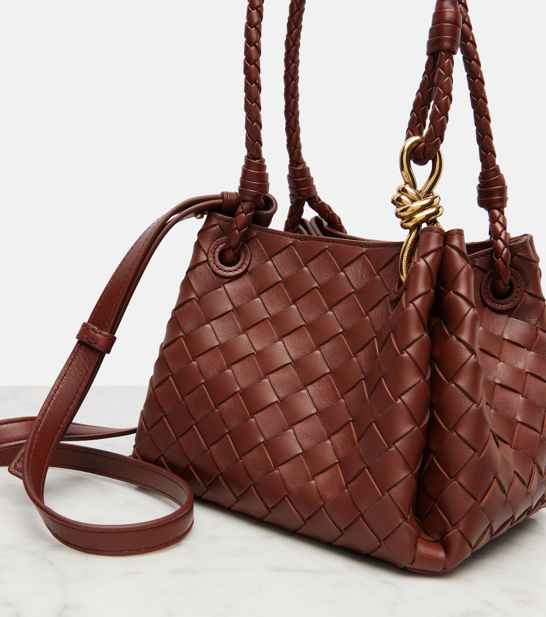 Sac Parachute Small en cuir Intrecciato | Bottega Veneta