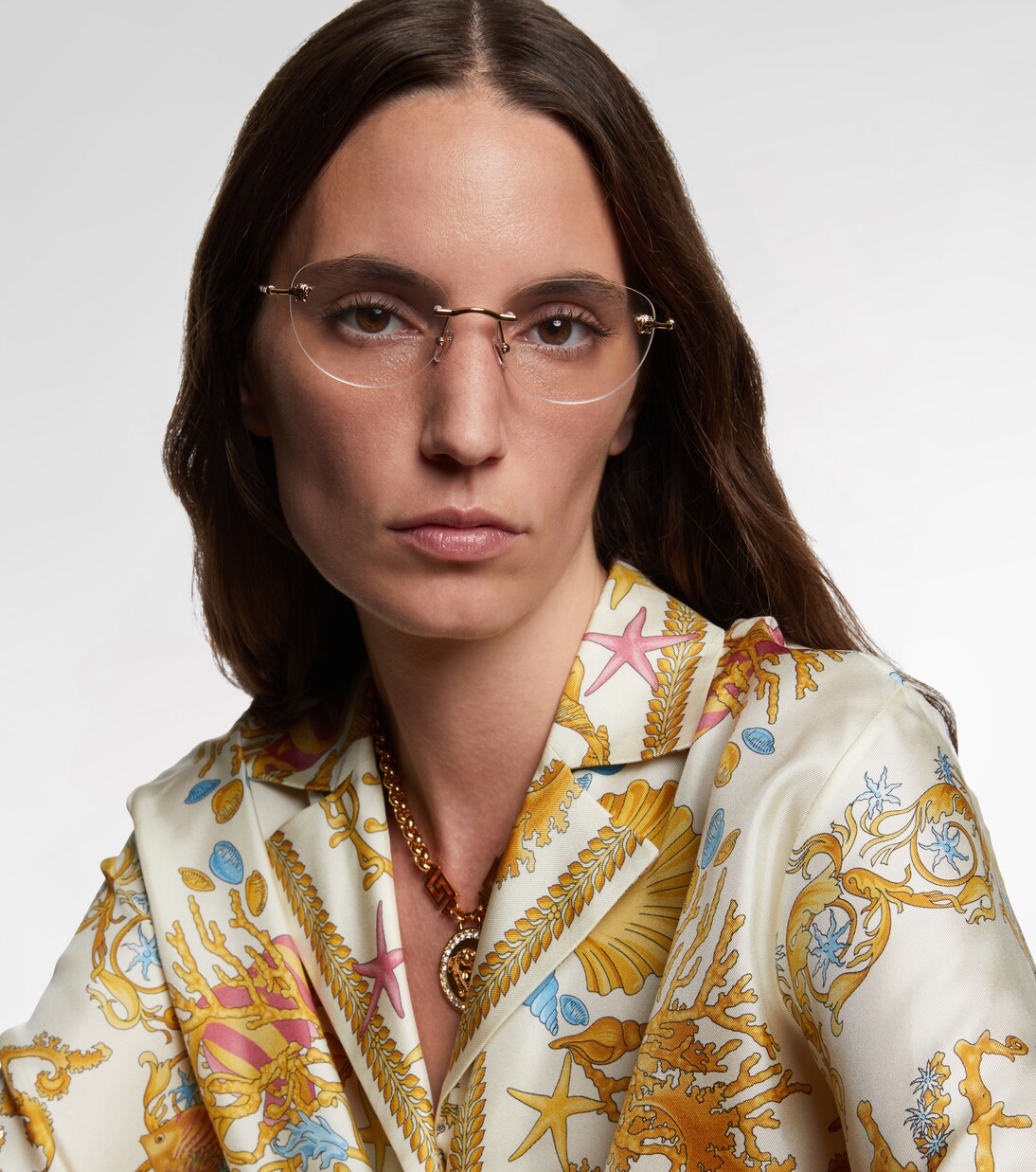 نظارات طبية مستديرة | Versace