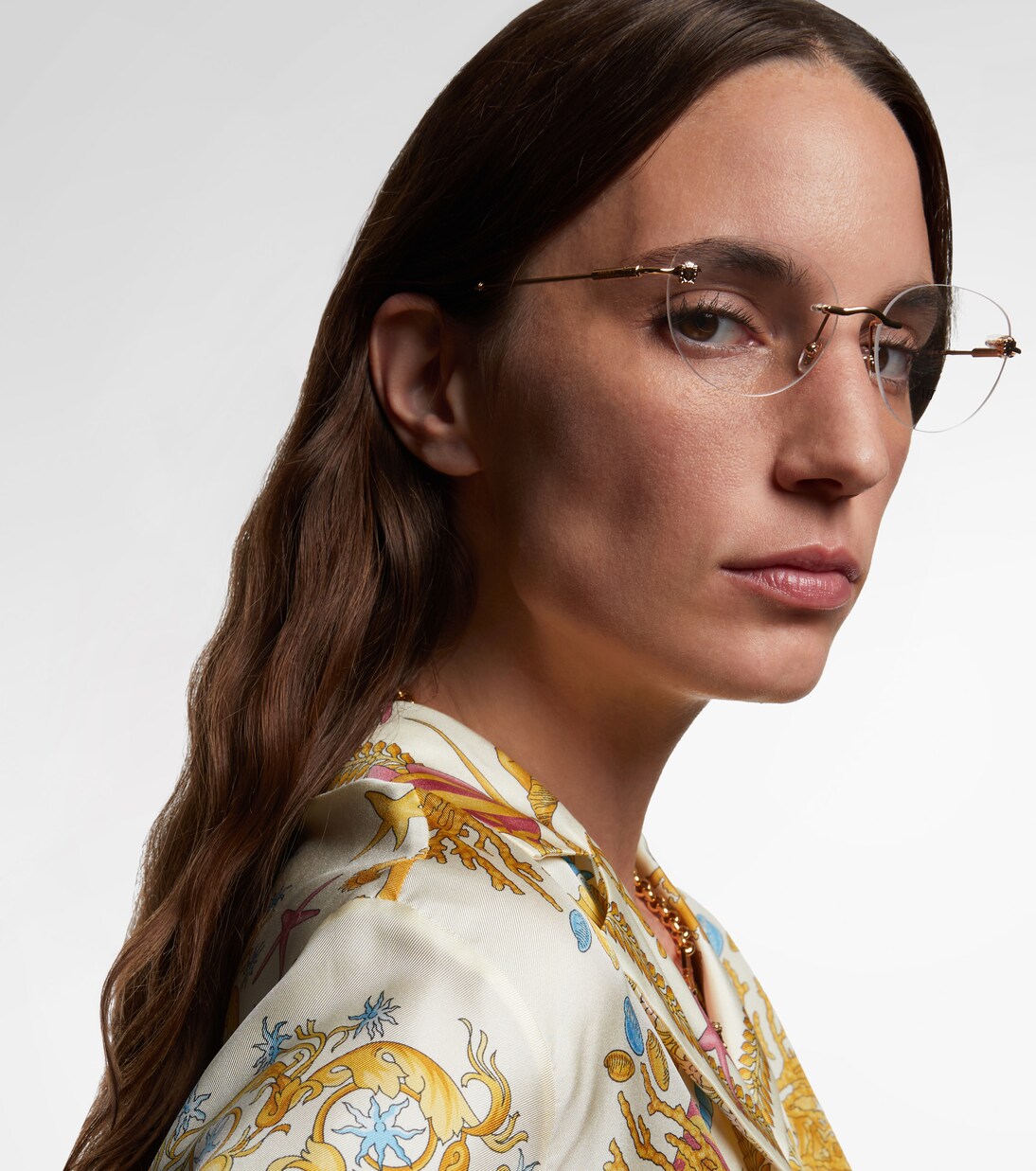 نظارات طبية مستديرة | Versace