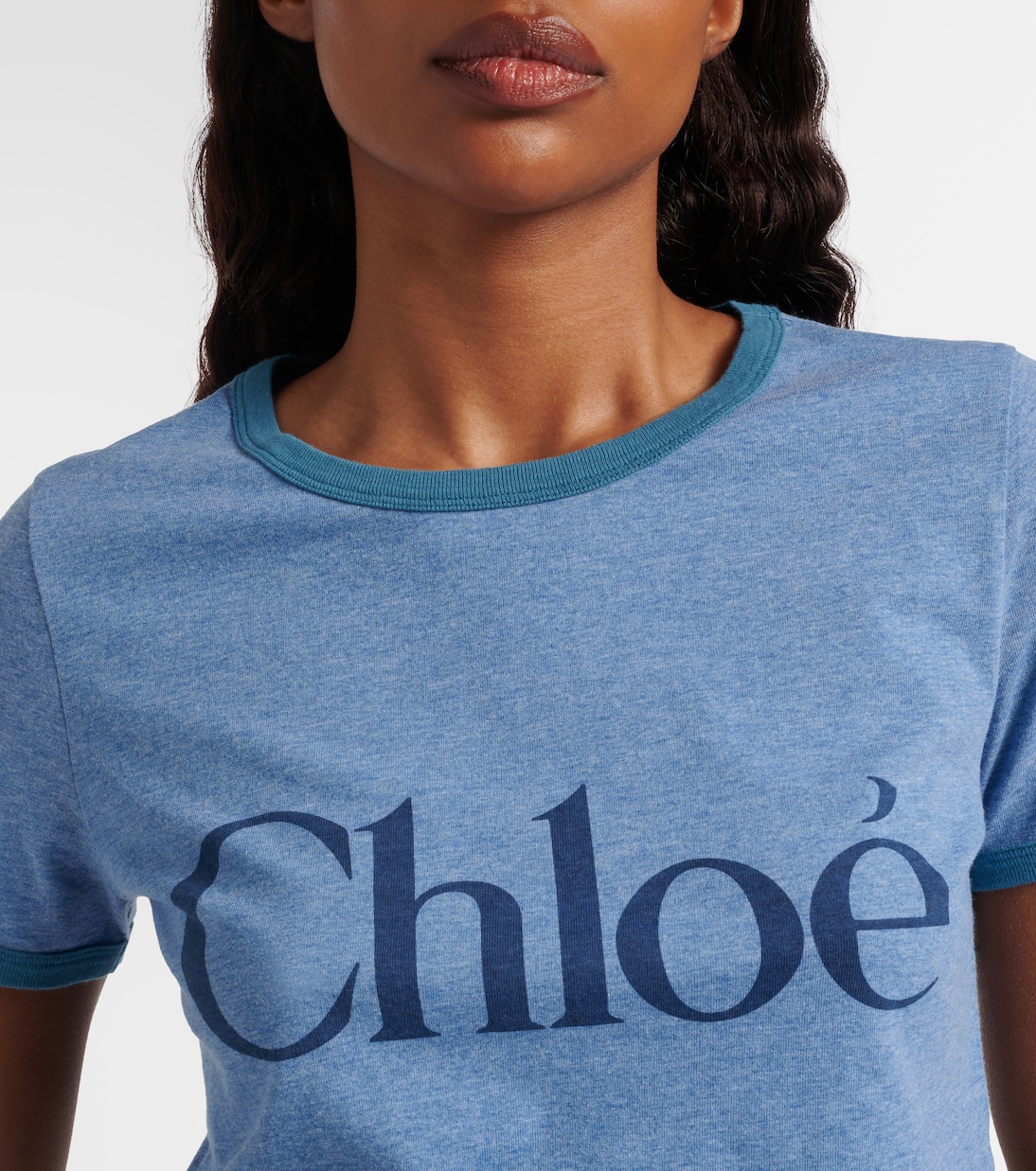 Logo cotton-blend jersey T-shirt | Chloé