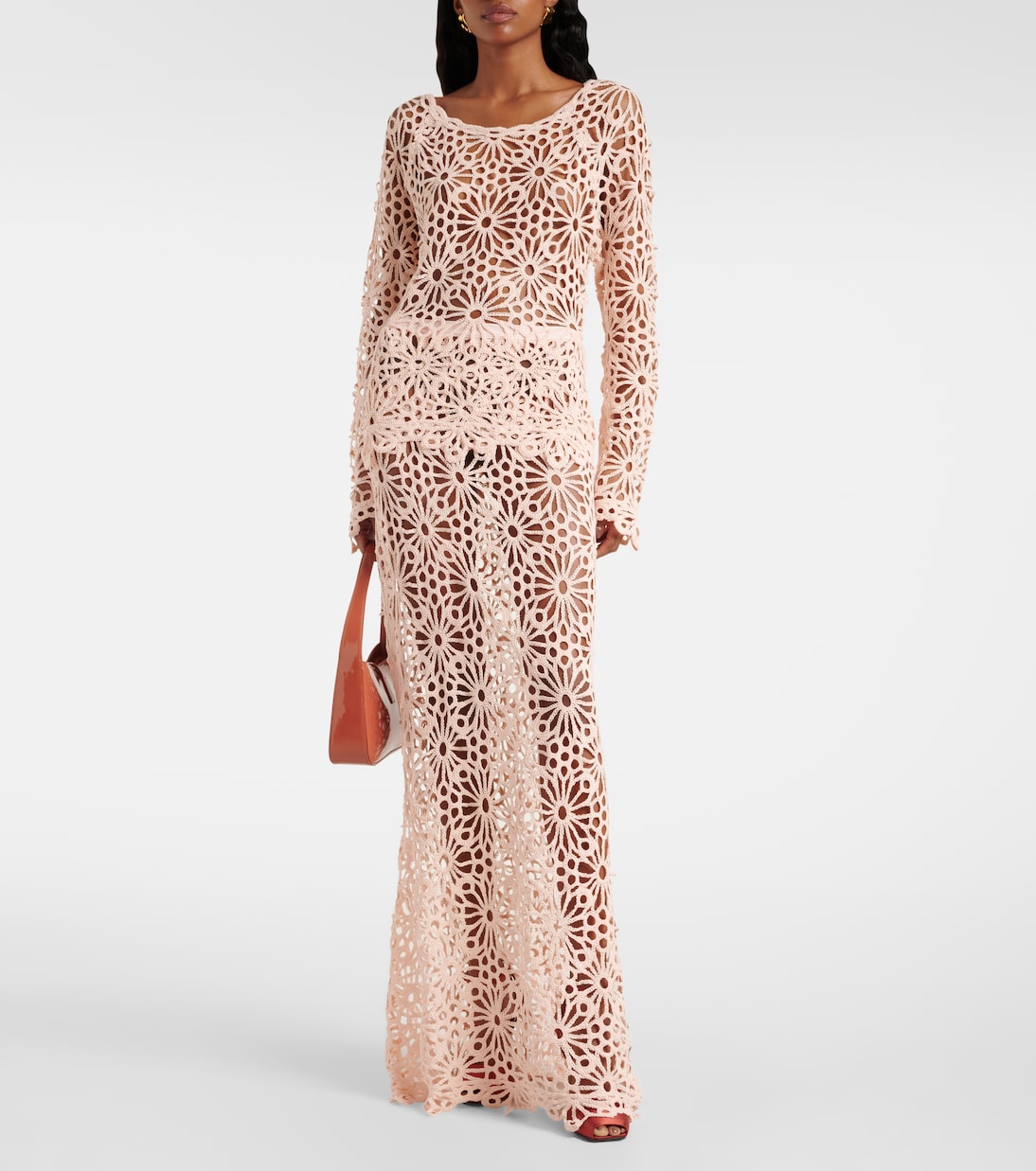 Maxirock Obie aus Häkelstrick | Norma Kamali