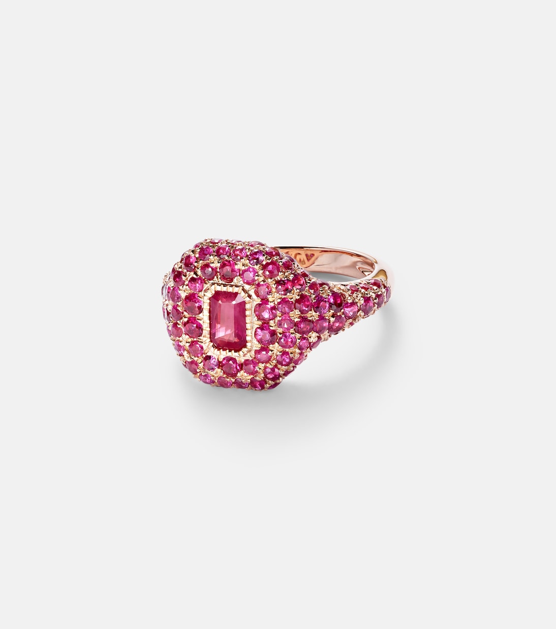 Bague en or rose 18 ct et rubis | Shay Jewelry