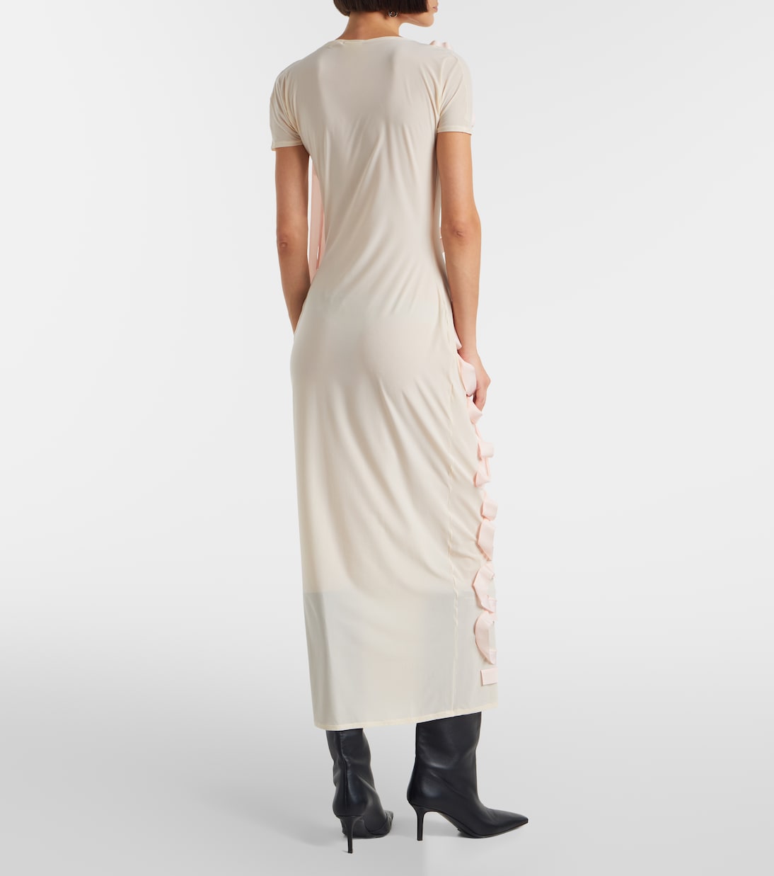 Ribbon-detail midi dress | Acne Studios