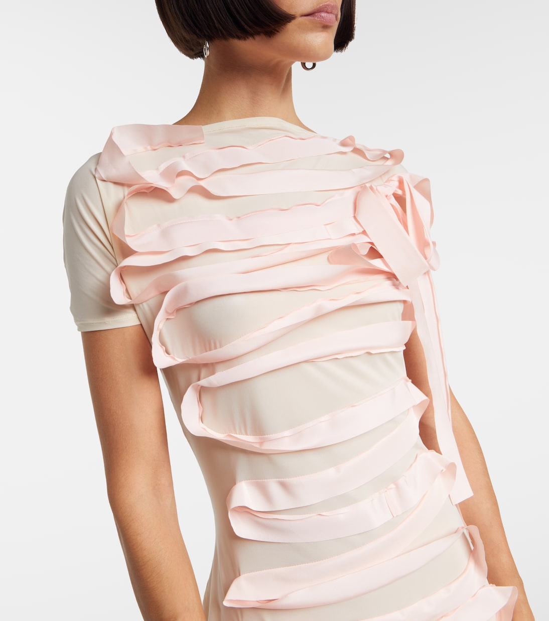 Ribbon-detail midi dress | Acne Studios