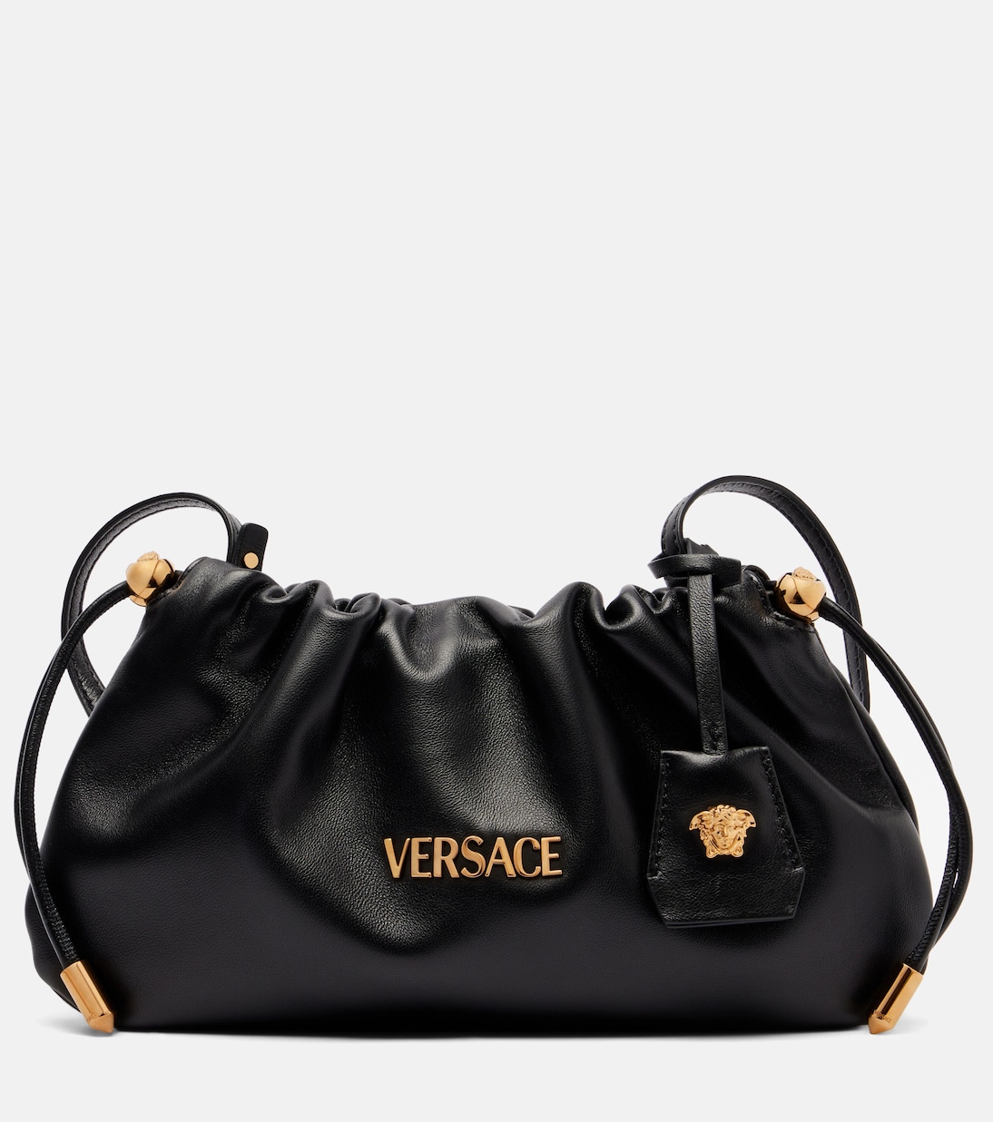 Versace Tag Mini leather tote bag | Versace