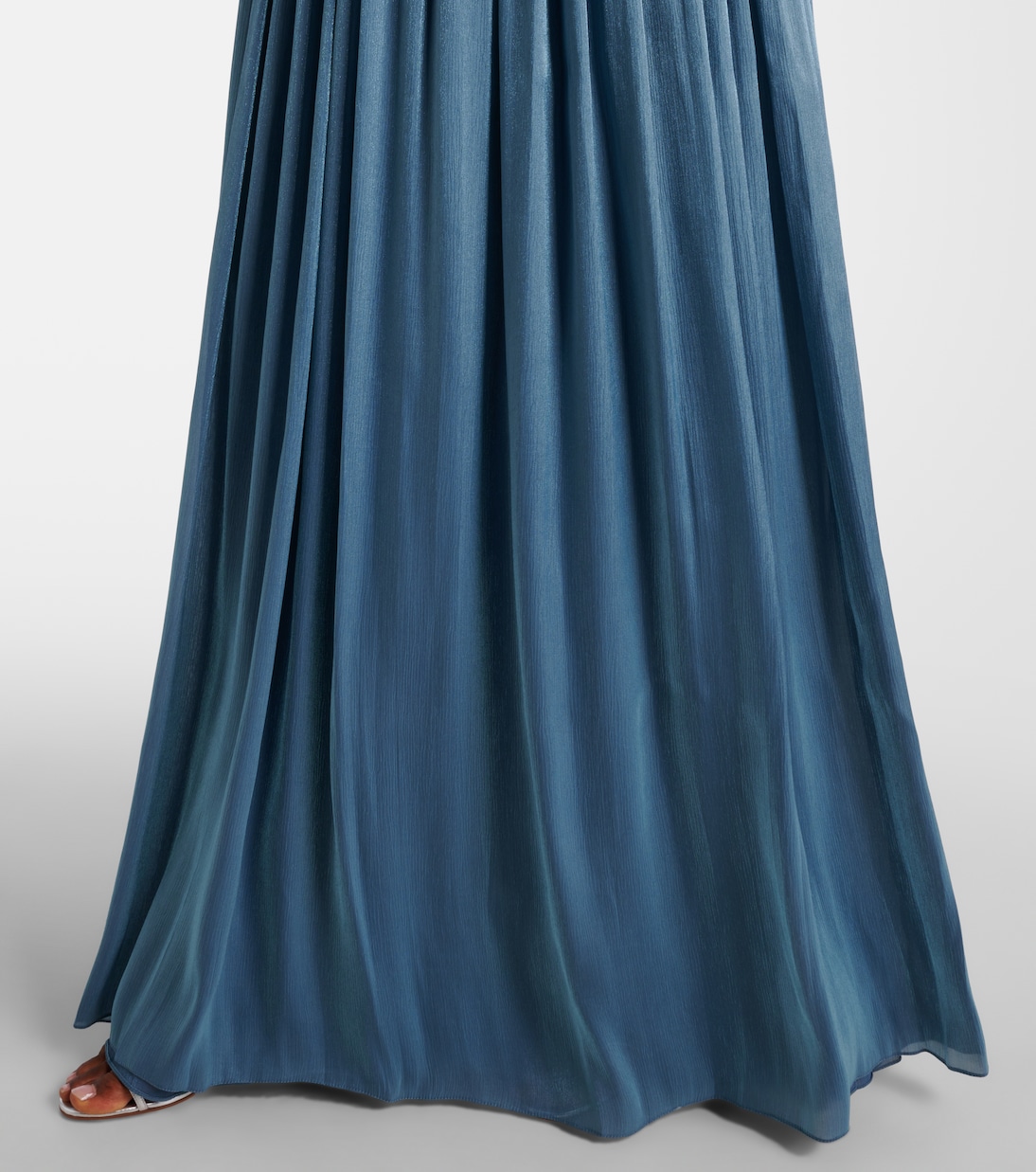 فستان سهرة درابيه من الجيرسيه بفتحة خلفية | Costarellos