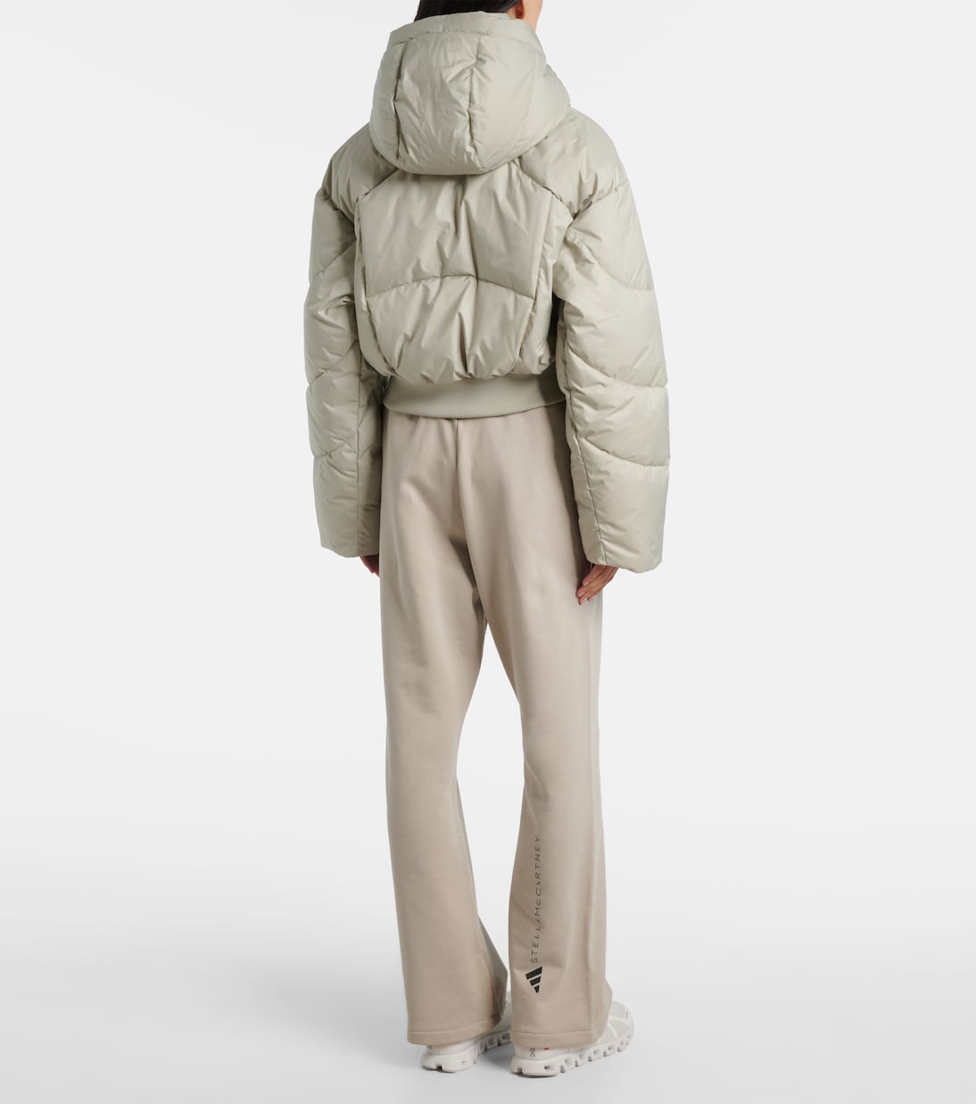 Wattierte Cropped-Jacke | Adidas by Stella McCartney