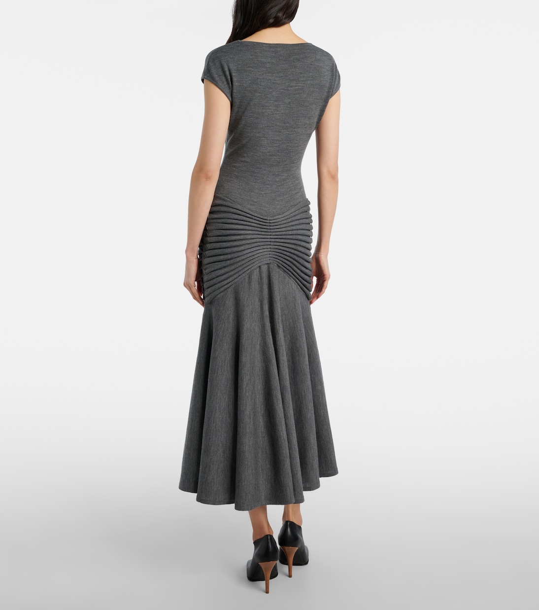 Abito midi in maglia di lana | Alaïa