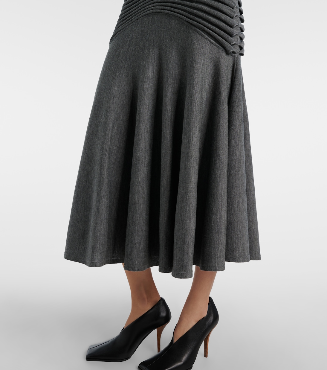 Abito midi in maglia di lana | Alaïa