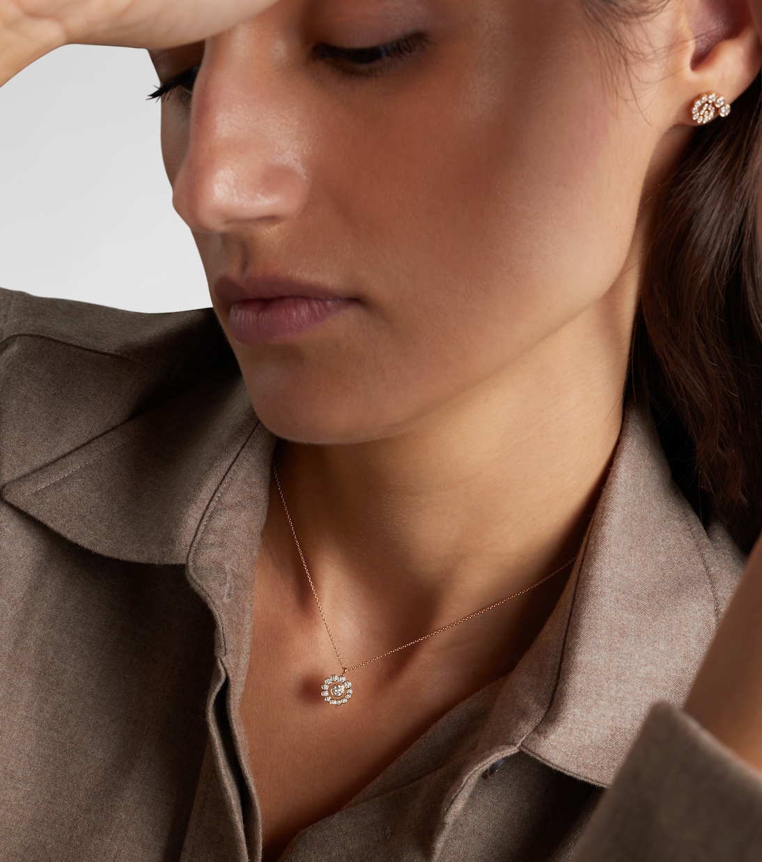 Rêve Simple 18kt gold necklace with diamonds  | Sophie Bille Brahe