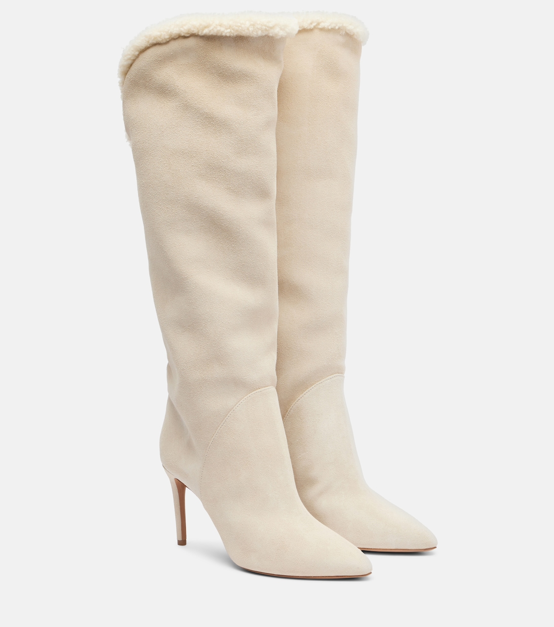 Gaia 85 suede knee-high boots | Paris Texas