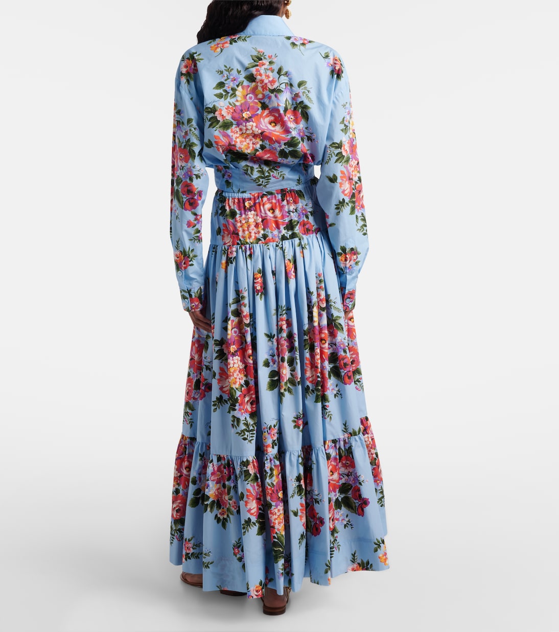 Floral cotton poplin maxi skirt | Dolce&Gabbana