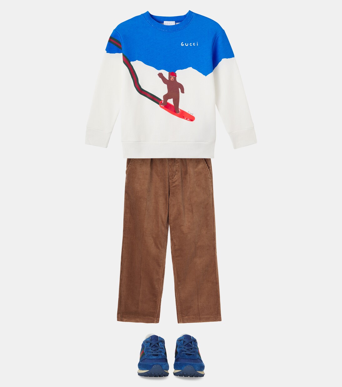 x Euan Roberts cotton jersey sweatshirt | Gucci Kids