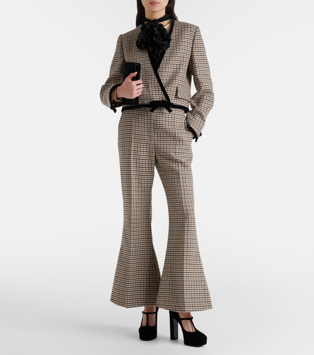 Pumps Marene 120 in velluto con plateau  | Jimmy Choo