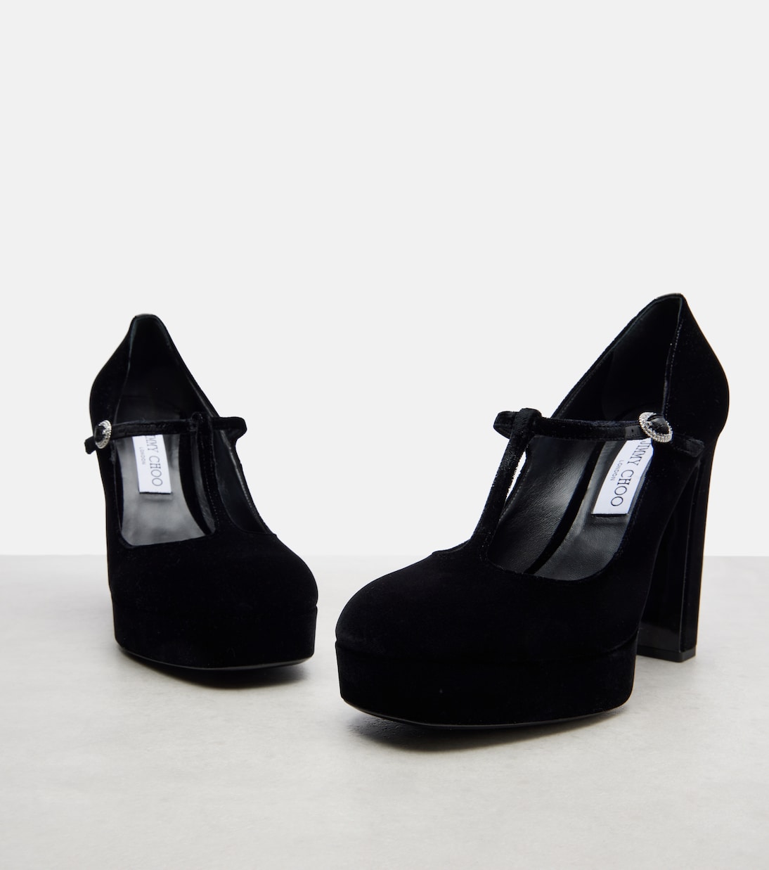 Pumps Marene 120 in velluto con plateau  | Jimmy Choo