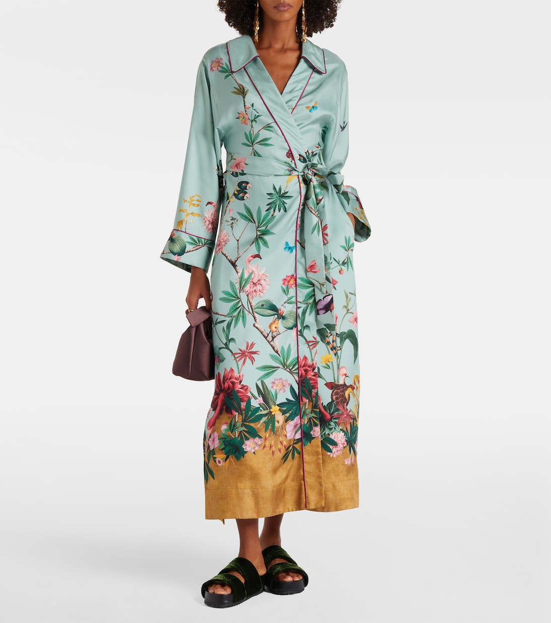 Wickelkleid Midnight aus Seide | La DoubleJ