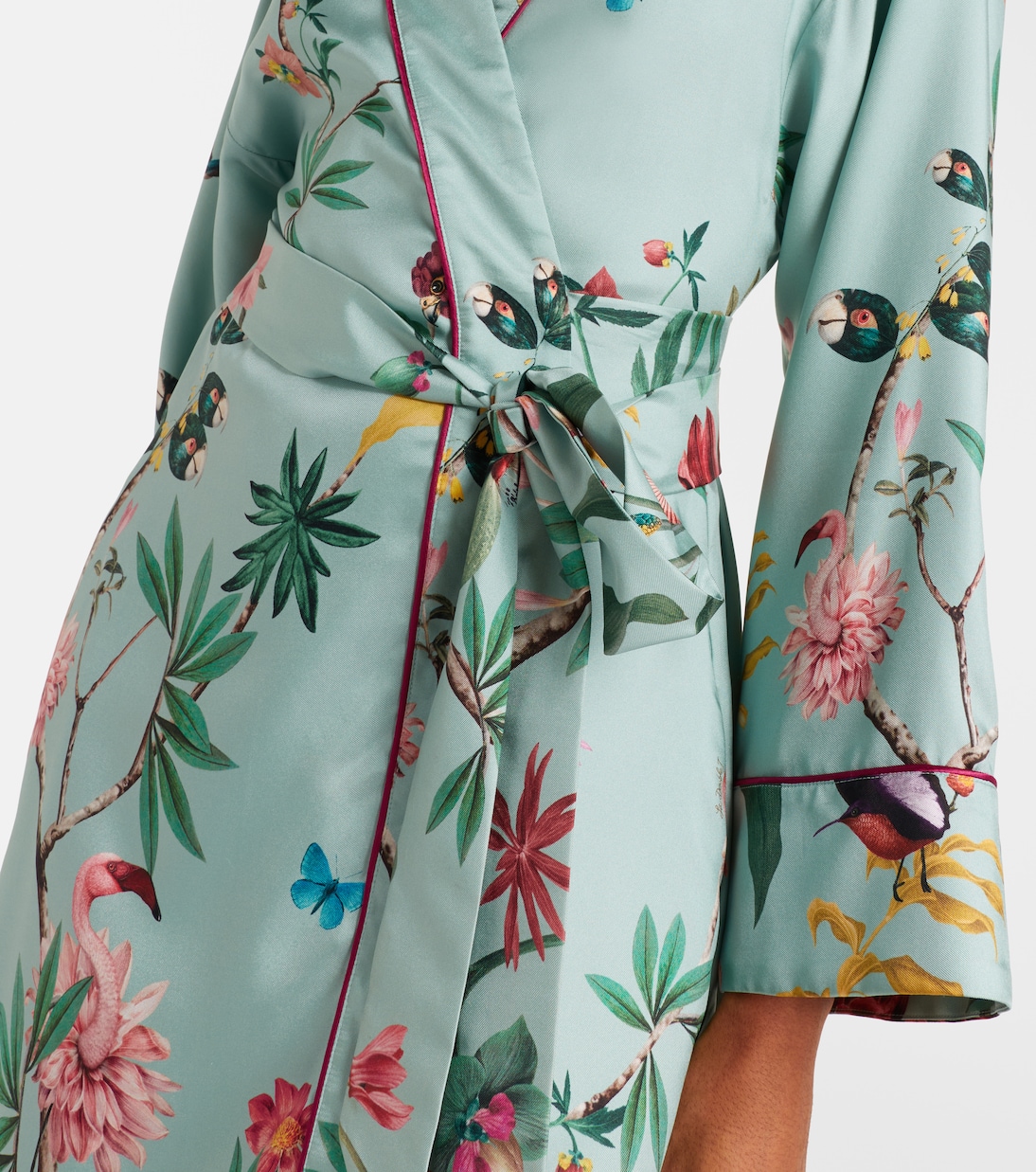 Wickelkleid Midnight aus Seide | La DoubleJ