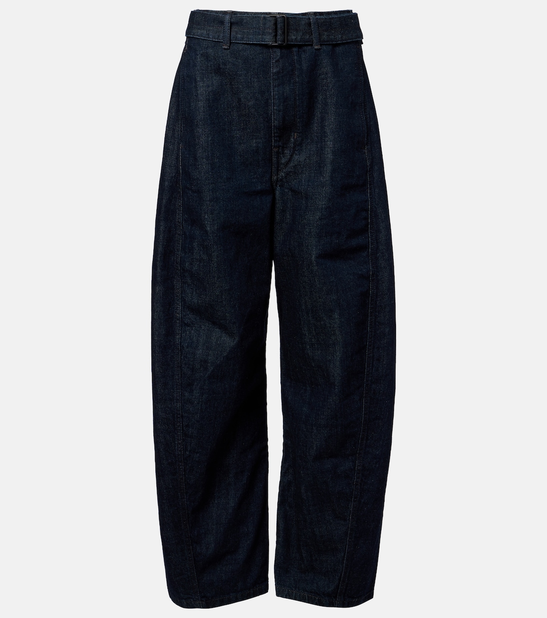 Twisted belted barrel-leg jeans | Lemaire