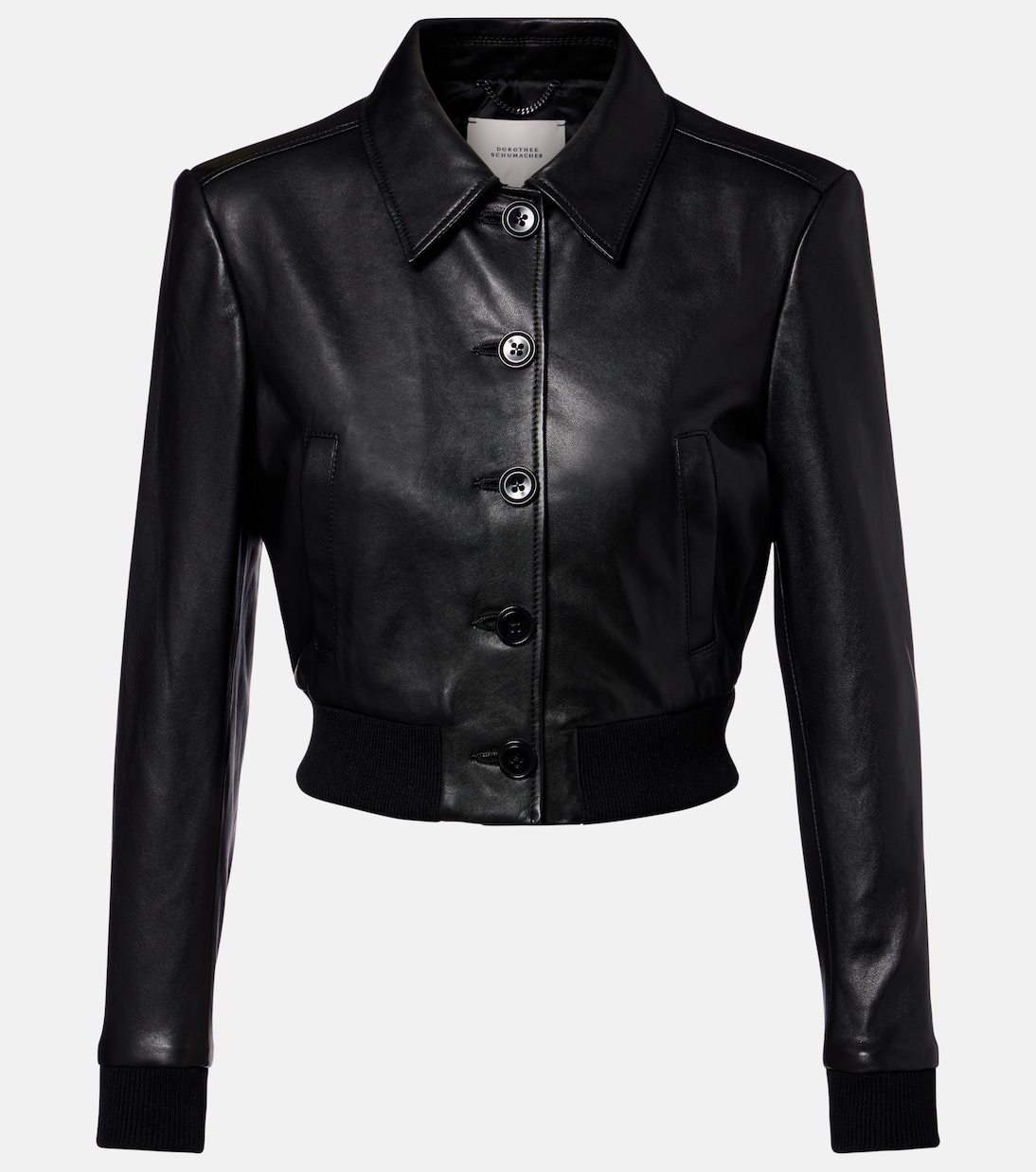 Cropped-Blouson Sleek Statement aus Leder | Dorothee Schumacher