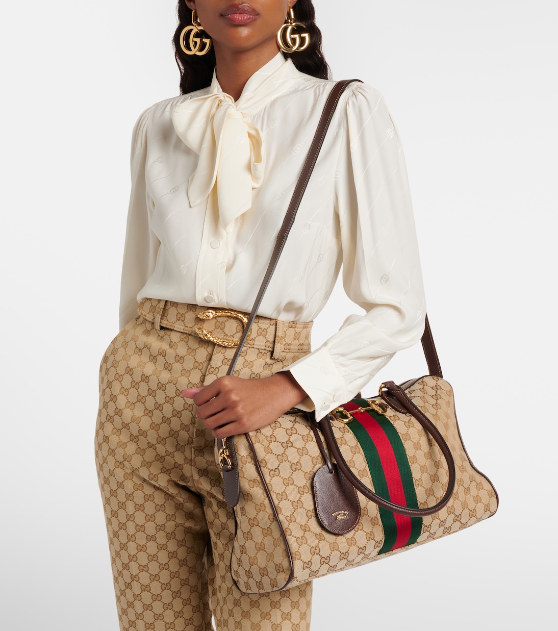Borsetto GG Canvas Large duffel bag | Gucci