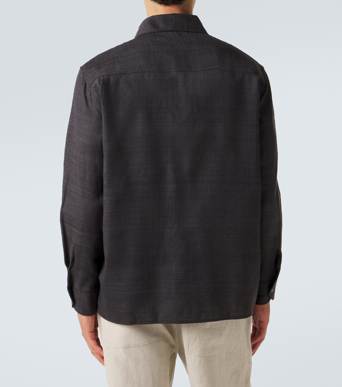 Regis silk shirt jacket | Saman Amel